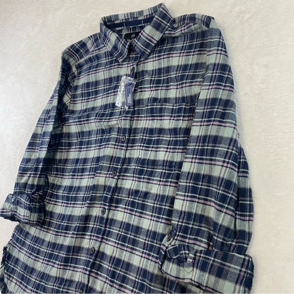 NWT Women's WindRiver Stretch Flannel Button Shirt Women's Large - Picture 2 of 9